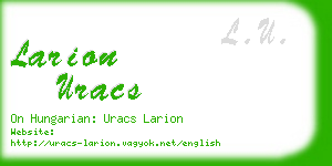 larion uracs business card